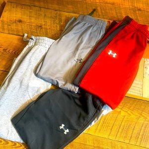 Boys Athletic pants $6 each or $10 for both. Red & gray sold